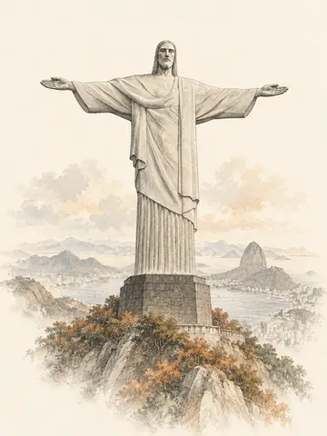 Christ the Redeemer illustration