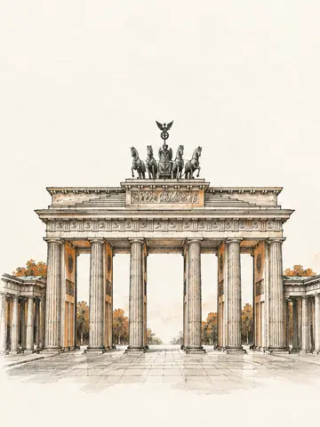 Brandenburg Gate illustration
